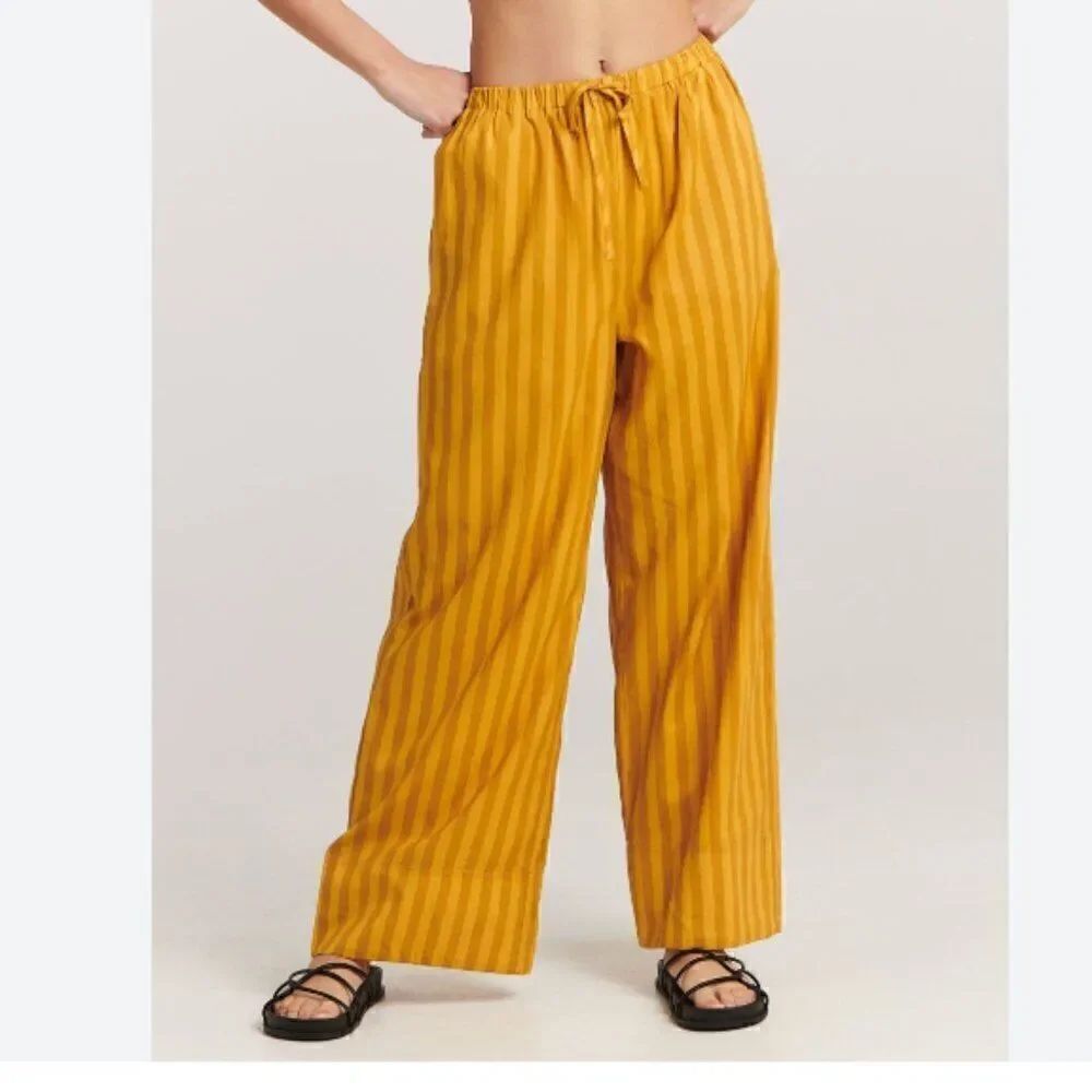 Charlie Holiday Golden Stripe Addison Pant size 4 NWT